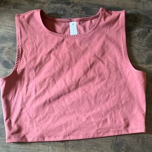 YOGALICIOUS wine crop top size: Large